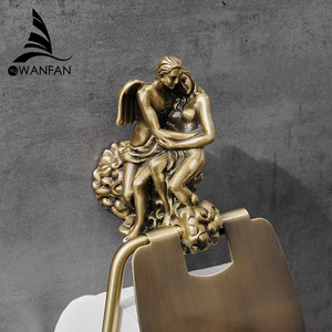 Romantic Series MB-0819B Silver Bathroom <strong>Wall</strong> <strong>Mounted</strong> <strong>Toilet</strong> Ring Paper <strong>Holder</strong> - Product Image 4