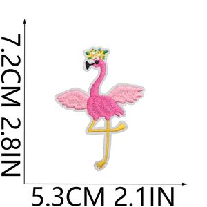 Nouvelle broderie thermocollante flamant rose pour vêtements et sacs – Vente chaude - Product Image 2