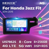 Lecteur DVD de voiture Android IPS MEKEDE MS avec commande vocale pour Honda Jazz Fit 2014-2015 8+128G, vidéo de voiture, WIFI, GPS, navigation