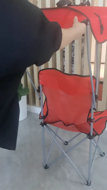 Heavy Duty Portable Folding Beach Chair with Canopy Cup Holder, OEM