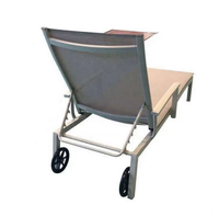 Chaises de plage réglables en aluminium avec tapis Chaises longues d'extérieur pour la relaxation dans le jardin