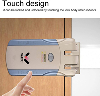 Wafu pour Tuya sécurité numérique télécommande serrure de porte intelligente sans fil RFID électrique sans clé Invisible serrure de porte