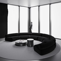Canapé de style américain, design moderne, mobilier commercial antique pour hall d'hôtel