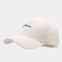 Casquette de baseball avec logo brodé personnalisé, vintage, 6 panneaux, en velours côtelé, chapeau de sport d'hiver, visière incurvée, imperméable, velours, gorras d'extérieur