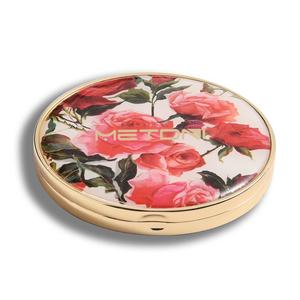 Espejo de Maquillaje Metálico Portátil Color Oro Rosa, Diseño Moderno, Regalo Promocional para Tiendas de Cosméticos - Product Image 2