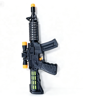 Pistolet clignotant M16, jouet à piles, pistolet clignotant électrique avec son pour garçons
