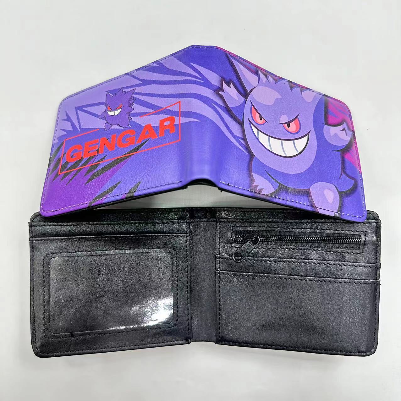 Men's Slim Bifold Wallet With Fantasy Dragon Print - PU Leather Card Holder For Cash & Coins
