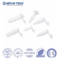 Boîtier en plastique jetable pour micro-tubes PCR à couvercle articulé, pour échantillons de laboratoire et réactions