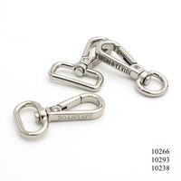 Kait Putar Berbahan Logam Perak, Carabiner, Pengait, Aksesoris Pengganti Tali Tas dan Koper
