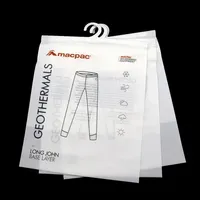 Cintre crochet sac en plastique sous-vêtements emballage sacs sac avec crochet pour hommes sous-vêtements