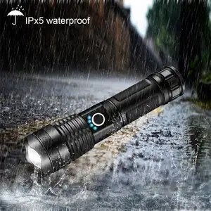 High Bright 20W XHP50 2000 Lumens Led Flash Light Light Torches Rechargeable Waterproof Led Tactical Flashlights Camping