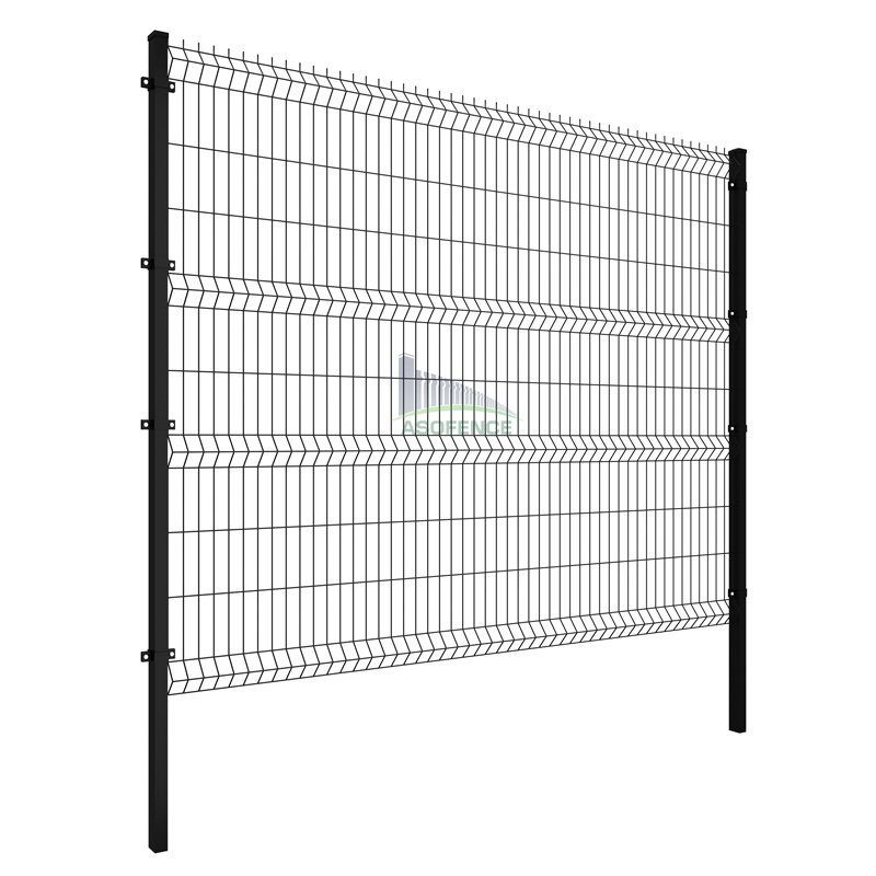 Powder Coated Curved Metal Wire Mesh Panel 3D Fence For Sale