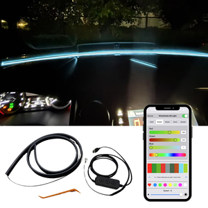 Lampu Strip LED RGB Trontech untuk Kaca Depan Mobil, Lampu Atmosfer Dashboard, Kontrol via Aplikasi, Lampu Neon Dekoratif Interior - Product Image 6