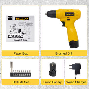 Perceuse sans fil 12V pour le <span class=keywords><strong>bricolage</strong></span> à domicile, assemblage de meubles, perçage du <span class=keywords><strong>bois</strong></span>, du métal et du plastique, kit d'outils électriques tout-en-un - Product Image 6