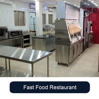 Équipement complet pour restaurant de restauration rapide à service complet, équipement de cuisine commerciale, système de chaîne du froid, équipement de boulangerie