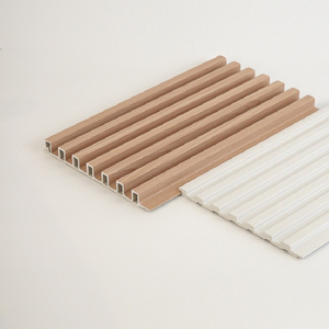 Panneaux muraux intérieurs en <span class=keywords><strong>PVC</strong></span> rainuré amovibles à bon prix, imperméables, épais, décoratifs, imitation bois, style français - Product Image 2