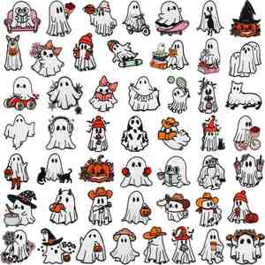 Nouvelle broderie thermocollante mignonne de dessin animé de Halloween pour chapeau, sac, vêtements, décoration de chapeau - Product Image 1