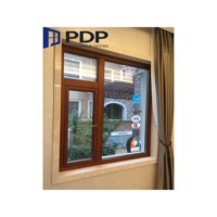 Ventana Abatible Oscilobatiente de Aluminio y Madera con Diseño Europeo, Directo de Fábrica PDP, Insonorizada, con Vidrio Templado Magnético para Apartamento