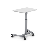 Table de travail manuelle pour ordinateur portable, pieds de bureau ergonomiques, cadre en métal, table de formation à hauteur réglable