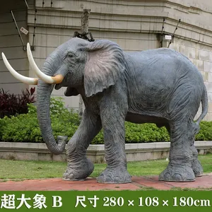 Vente chaude <span class=keywords><strong>2022</strong></span> : Sculpture d'éléphant en fibre de verre de haute qualité pour la décoration de parcs et de jardins - Product Image 3