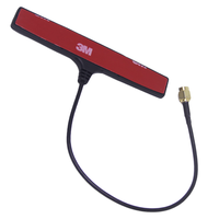 Antenne omnidirectionnelle double bande 2,4/5,8 GHz avec connecteur SMA, montage vertical ou adhésif pour routeur WiFi 5/6 et module sans fil industriel