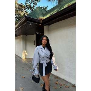 Women's <b>Smoked</b> Button-Front <b>Jacket</b> - Product Image 2