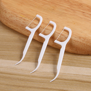 Dental Floss Picks 50 Pcs Portable Plastic Oral Hygiene <b>Tools</b> For Daily <b>Teeth</b> <b>Cleaning</b> - Product Image 3