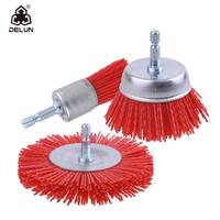 Fabricants DELUN Roue de polissage du bois 16 mm Brosse à lamelles en nylon Fibre de filament