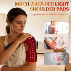 <span class=keywords><strong>Ceinture</strong></span> de massage d'épaule sans fil réglable à 76 LED pour thérapie par lumière rouge 660nm & 850nm, dispositif portable pour thérapie par lumière rouge - Product Image 2