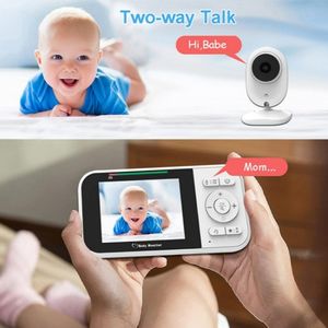 Moniteur vidéo pour bébé de 2.8 pouces avec <span class=keywords><strong>caméra</strong></span> Audio intelligent Interphone à 2 voies Vision nocturne Berceuses Alarme de température Moniteur pour bébé - Product Image 3
