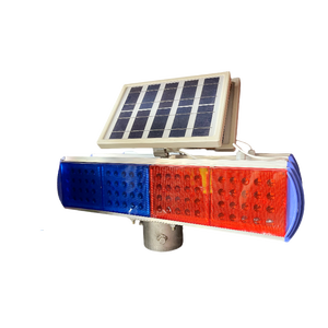 Voyant d'avertissement solaire original Énergie solaire Ambre Avertissement Trafic Jaune Clignotant Barrière d'avertissement lumineux à énergie solaire - Product Image 5
