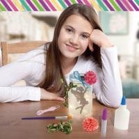 Kit d'artisanat lanterne féerique pour enfants avec lumière LED, veilleuse bricolage pour enfants, vente en gros
