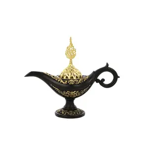 God lamp shape resin craft hollow gold embossed fine home hotel decorative aromatherapy stove