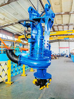 Pompe de dragage submersible hydraulique robuste pour attache d'excavatrice avec agitateur latéral et solution complète