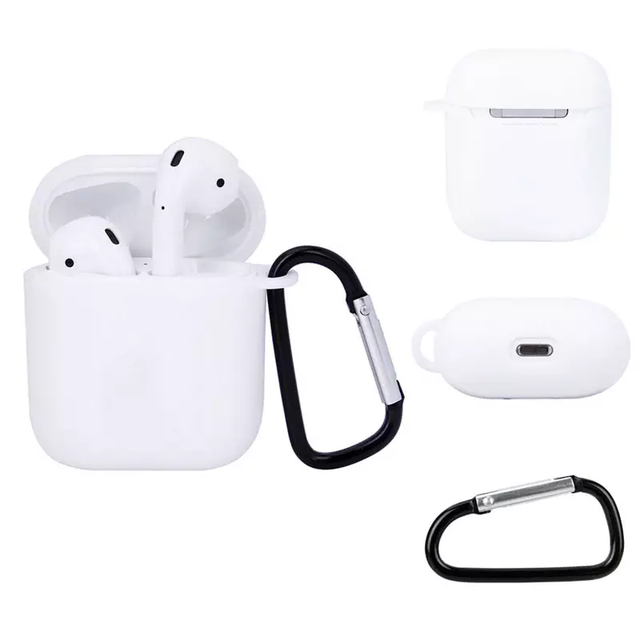 For Apple AirPods TPU Soft Case Personalized Customized logo Silicone Waterproof Protect Skin With Mount