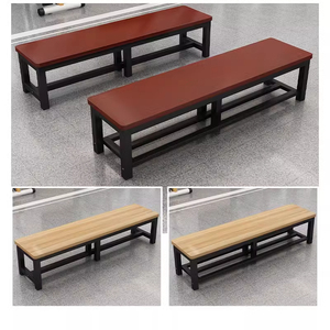 Banco de gimnasio comercial contemporáneo, automático, convertible, extensible, de plástico, con asiento blando, para cancha de baloncesto y cambio de calzado - Product Image 2