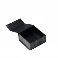 Boîte en papier pliable pour vêtements avec logo, recyclée, finition brillante prune, magnétique, pour stylo scolaire, emballage de bouteille de vin, pelliculage mat