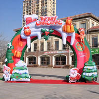Décorations de Noël géantes, arche gonflable, arbre de Noël gonflable, nouveau design, gonflables publicitaires