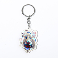 Porte-clés VOGRACE personnalisé, en acrylique transparent, avec impression personnalisée