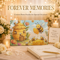 Puzzle en papier imprimé 3D UV moderne et esthétique durable, art personnalisé, puzzle décoratif, cadeaux promotionnels de Noël, créativité amusante