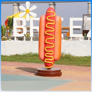 T002 Estatua de Fibra de Vidrio Realista de Donut Mordido, Resistente a los Rayos UV, con Chispas de Colores, Escultura para Fiestas de Dulces, Zonas de Comida y Centros Comerciales - Product Image 4