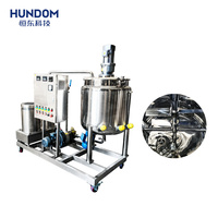 Machine de fabrication de savon liquide chimique, homogénéisateur émulsifiant, cuve de chauffage, mélangeur, cuve de mélange en acier inoxydable à double enveloppe