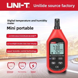 Thermomètre et hygromètre électronique multifonctionnel de haute précision UNI-T UT333BT en matériau ABS pour une utilisation en intérieur/extérieur - Product Image 2