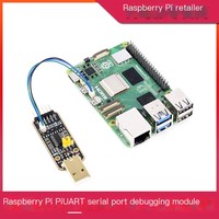 Carte de développement Raspberry Pi 5 avec module de communication série et débogueur UART pour interfaces USB/Type-C Linux