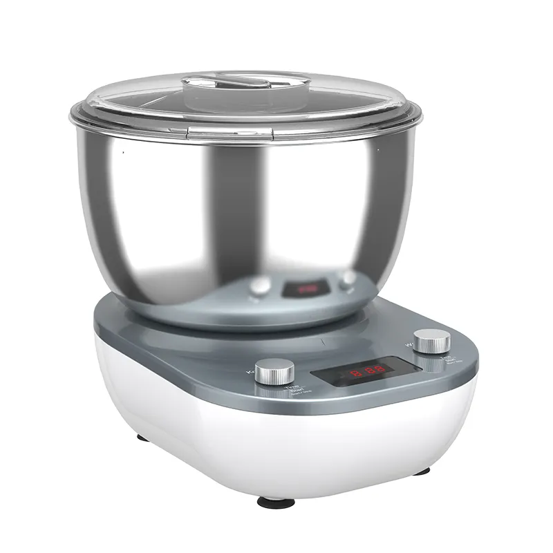 Batidora eléctrica con soporte para el hogar, picadora de carne y cuenco de acero inoxidable de 550W y 5L