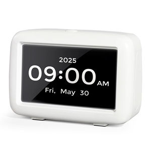 Reloj digital <span class=keywords><strong>de</strong></span> escritorio con volumen con fecha, día <span class=keywords><strong>de</strong></span> la semana, alarma fuerte para escritorio <span class=keywords><strong>de</strong></span> dormitorio, Puerto USB, función <span class=keywords><strong>de</strong></span> calendario - Product Image 1