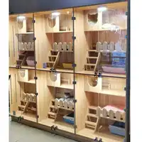 Animal Veterinary Supply, Wooden Material, Cat Cage Display