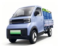 Mini-camion à batterie lithium haute puissance avec climatisation manuelle chaude et froide et 2 sièges pour le transport de marchandises