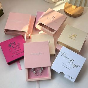 Boîte d'emballage personnalisée pour colliers, bracelets et bijoux, avec impression de logo, vente en gros, boîte en papier pour emballage de produits (boucles d'oreilles, produits pour ongles) - Product Image 2