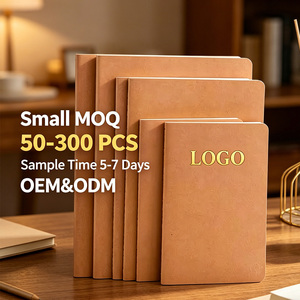 Eco-friendly A5 Kraft Paper <strong>Notebook</strong> Recycled Hardcover <strong>Journal</strong> for Writing Minimalist Professional Meeting Notepad - Product Image 1